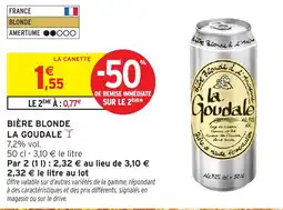 Intermarché Bière blonde 'la goudale' offre