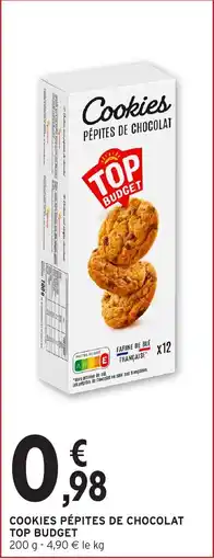Intermarché Cookies pépites de chocolat top budget offre
