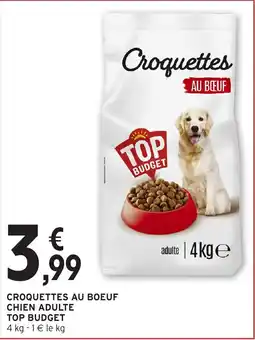 Intermarché Croquettes au boeuf chien adulte top budget offre