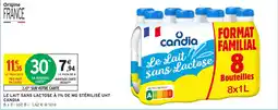 Intermarché Le lait sans lactose à 1% de mg stérilisé uht candia offre