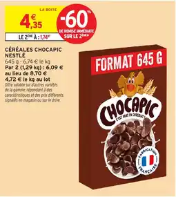 Intermarché Céréales chocapic nestle offre