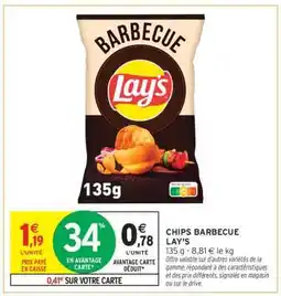 Intermarché Chips Barbecue Lay's offre