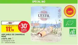 Intermarché Aop sable de camargue rosé offre