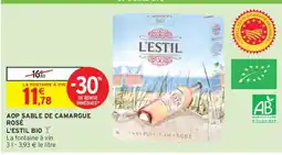 Intermarché AOP SABLE DE CAMARGUE ROSÉ offre