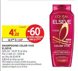 Intermarché Shampooing color-vive elsève offre