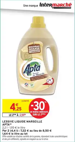 Intermarché Lessive liquide marseille apta offre