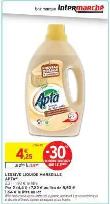 Intermarché LESSIVE LIQUIDE MARSEILLE APTA offre