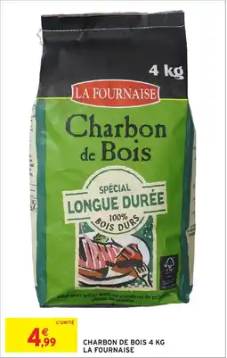 Intermarché Charbon de bois la fournaise offre
