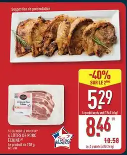 ALDI 4 Côtes de Porc Échine offre