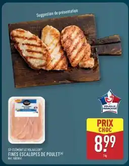 ALDI Fines escalopes de poulet offre