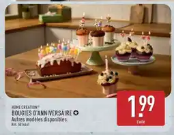 ALDI BOUGIES D'ANNIVERSAIRE offre