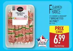 ALDI 7 brochettes de porc offre
