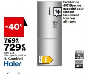 BUT Combiné Haier offre