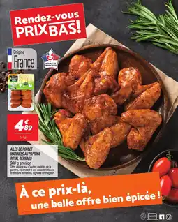 Netto Ailes de poulet marinées au paprika royal bernard offre