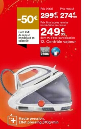 BUT Centrale Vapeur offre