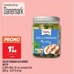 Netto Dés de fromage aux herbes netto offre