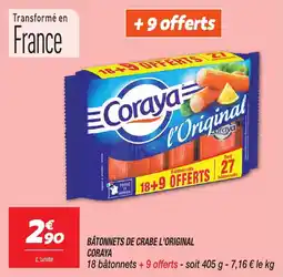 Netto Bâtonnets de crabe l'original coraya offre