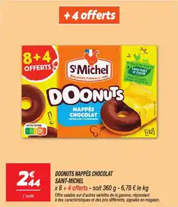 Netto Doonuts nappés chocolat saint-michel offre