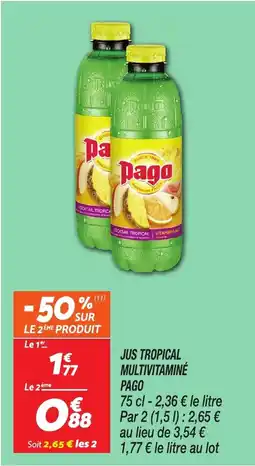 Netto Jus tropical multivitaminé pago offre