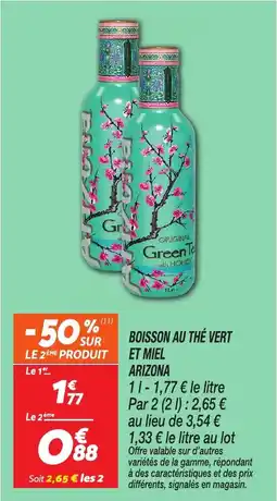Netto Boisson au thé vert et miel arizona offre