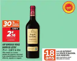 Netto Aop bordeaux rouge baron de lestac offre