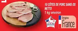Netto 10 côtes de porc sans os netto offre