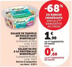 Bi1 Bonduelle - salade de riz a la provencale offre