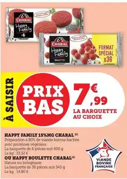 Bi1 Charal - happy family 15% mg offre