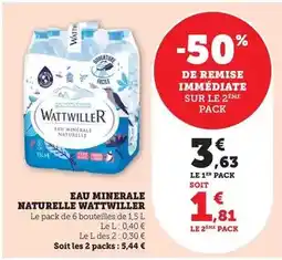 Bi1 Wattwiller - eau minerale naturelle offre