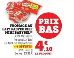 Bi1 Babybel - fromage au lait pasteurise offre