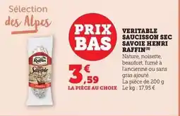 Bi1 Henri raffin - veritable saucisson sec savoie offre
