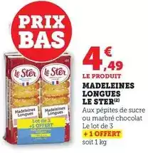 Bi1 Le ster - madeleines longues offre
