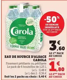 Bi1 Carola - eau de source d'alsace offre