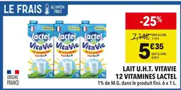 Supeco Lactel Lait U.H.T. Vitavie 12 vitamines offre