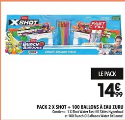 Supeco Zuru Pack 2 X Shot + 100 Ballons à Eau offre
