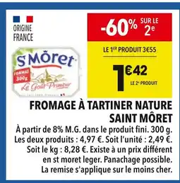 Supeco Saint Môret Fromage à tartiner nature offre