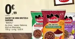 E.Leclerc Boehli - sachet de mini bretzels saveurs offre