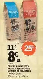 E.Leclerc Hopla - cafe en grains 100% arabica pure origine offre