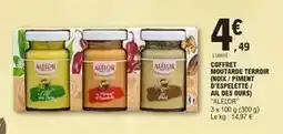 E.Leclerc Alelor - coffret moutarde terroir (noix/piment d'espelette/ail de ours)'' offre