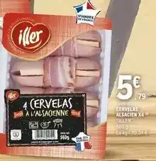 E.Leclerc Iller - cervelas alsacien x4 offre