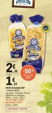 E.Leclerc Grand'mère - pâtes d'alsace igp offre