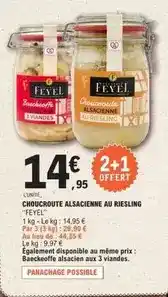 E.Leclerc Feyel - choucroute alsacienne au riesling offre