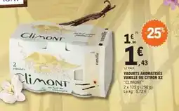 E.Leclerc Climont - yaourts aromatisés vanille ou citron x2 offre