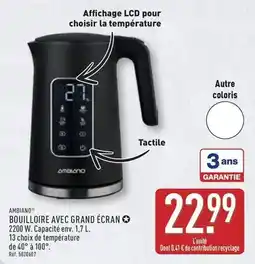 ALDI Bouilloire avec grand écran offre