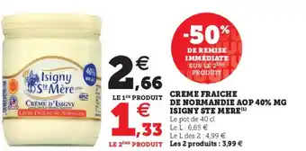 U Express Creme Fraiche offre