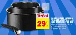 Stokomani 2 casseroles ingenio poignée amovible non induction offre