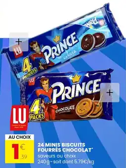 Stokomani 24 minis biscuits fourrés chocolat offre