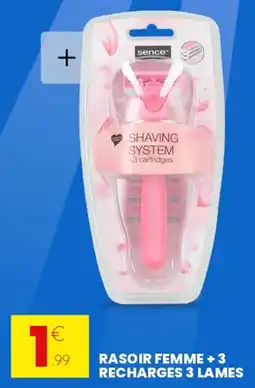 Stokomani Rasoir femme + 3 recharges 3 lames offre