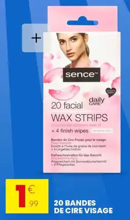 Stokomani 20 bandes de cire visage offre