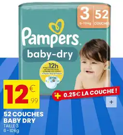 Stokomani 52 couches baby dry offre